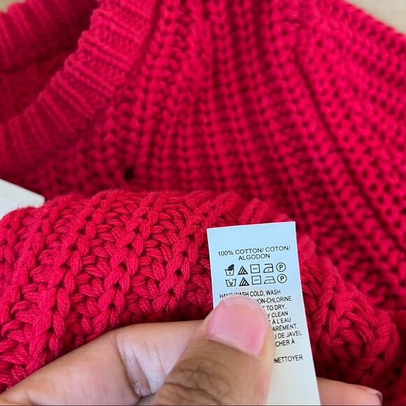 Lucky Brand Red Cable Knit Sweater - Picture 7 of 7